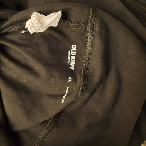 Old Navy MATERNITY leggings. 4 Way stretch Full Panel. Set of 2 black. XL. - Picture 6 of 7